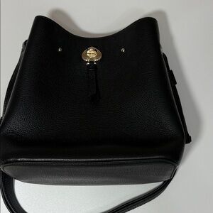 Kate Spade Black Pebbled Leather Shoulder Bag